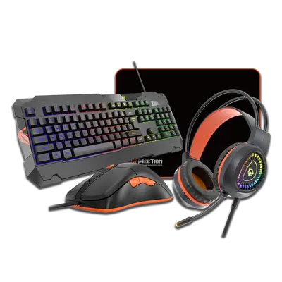 Mouse Pad'li Oyun Faresi Klavye ve Kulaklık Kombinasyonu