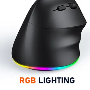 Meetion - Right-Handed Ergonomic Wireless Mouse BTM010R - black 7 Right-Handed Ergonomic Wireless Mouse 8