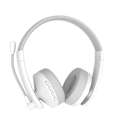 WHITE BLUETOOTH TELEPHONY HEADSET