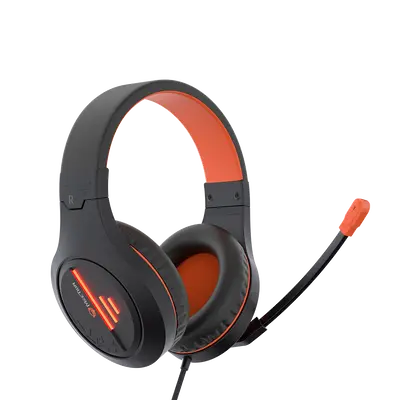 Stereo Gaming Headset with MicBlack Orange Lightweight Backlit