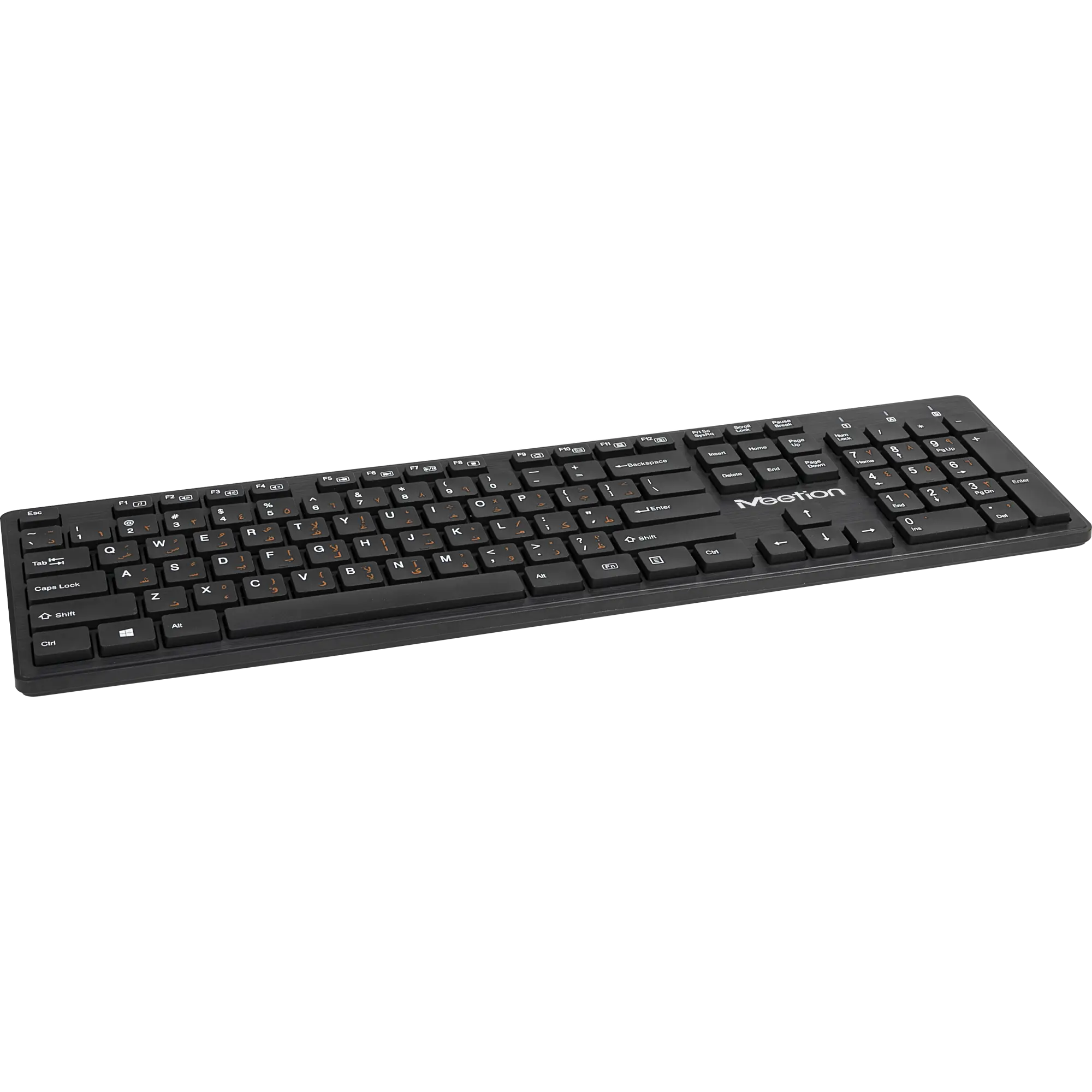 Meetion Slim 2.4g Wireless Keyboard Chocolate Computer Keyboard