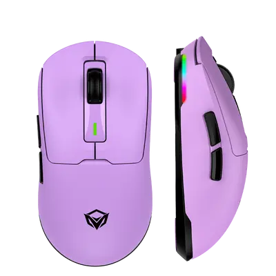 RGB Özellikli Mor Üç Modlu Kablosuz Oyun Faresi