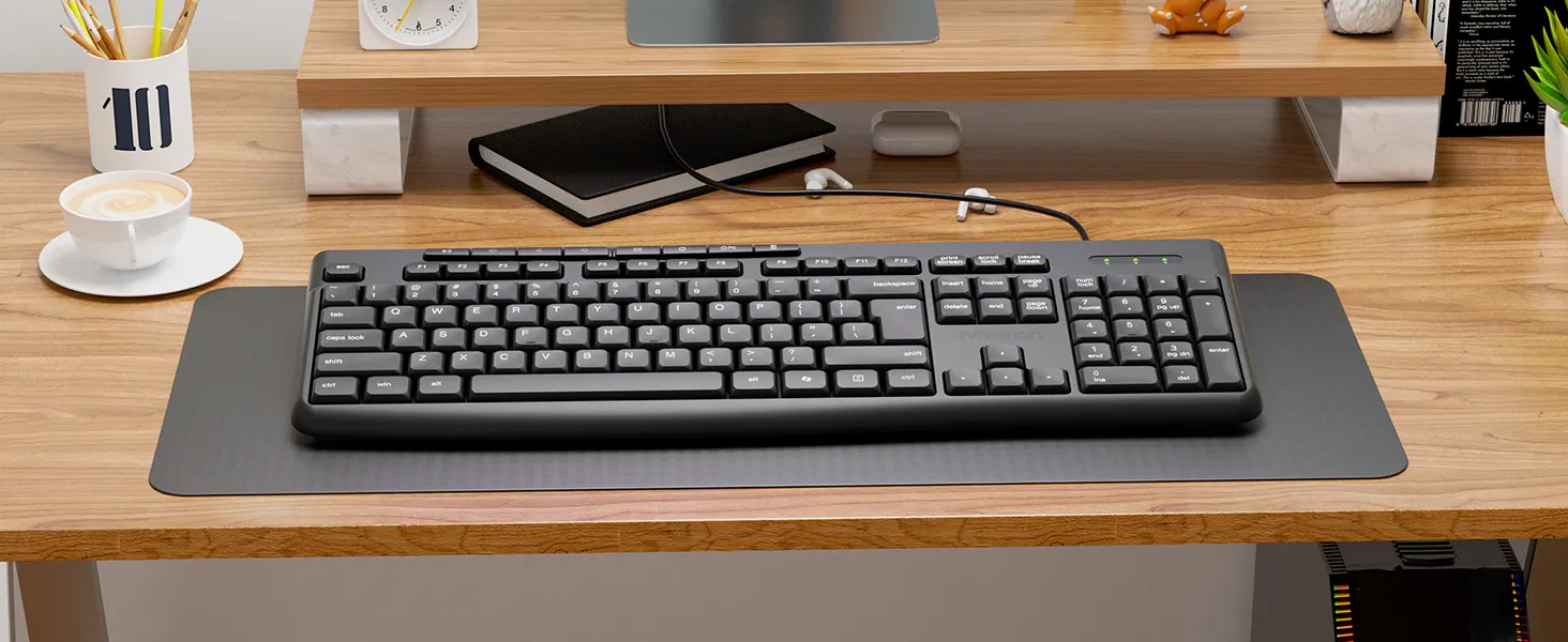 K2 セット K295 Zero Noise, Durable Wired Office Keyboard