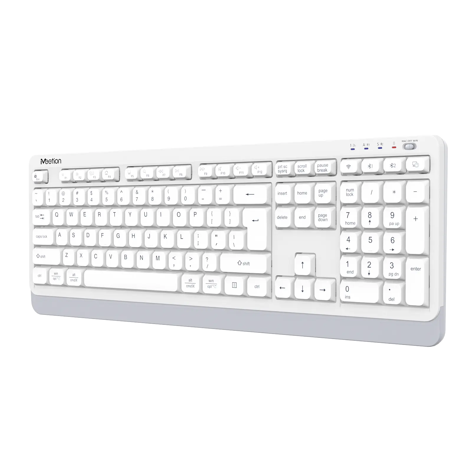 Бесшумная беспроводная двухрежимная клавиатура с полной раскладкой 1