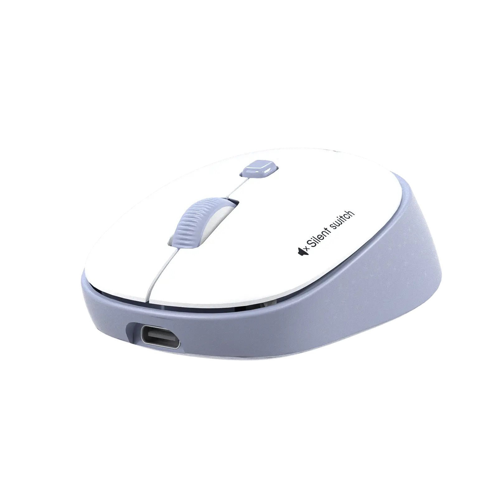 Souris blanche sans fil double mode Whisper Silent 1