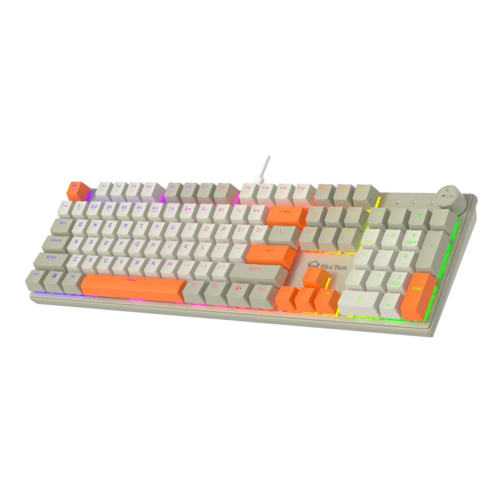 Clavier mécanique RGB remplaçable à chaud 1