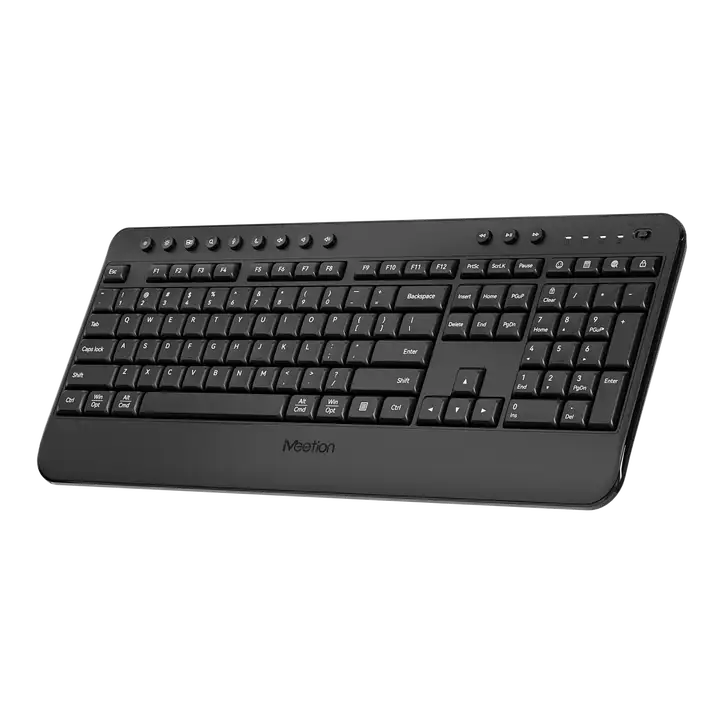 Meetion Slim 2.4g Wireless Keyboard Chocolate Computer Keyboard