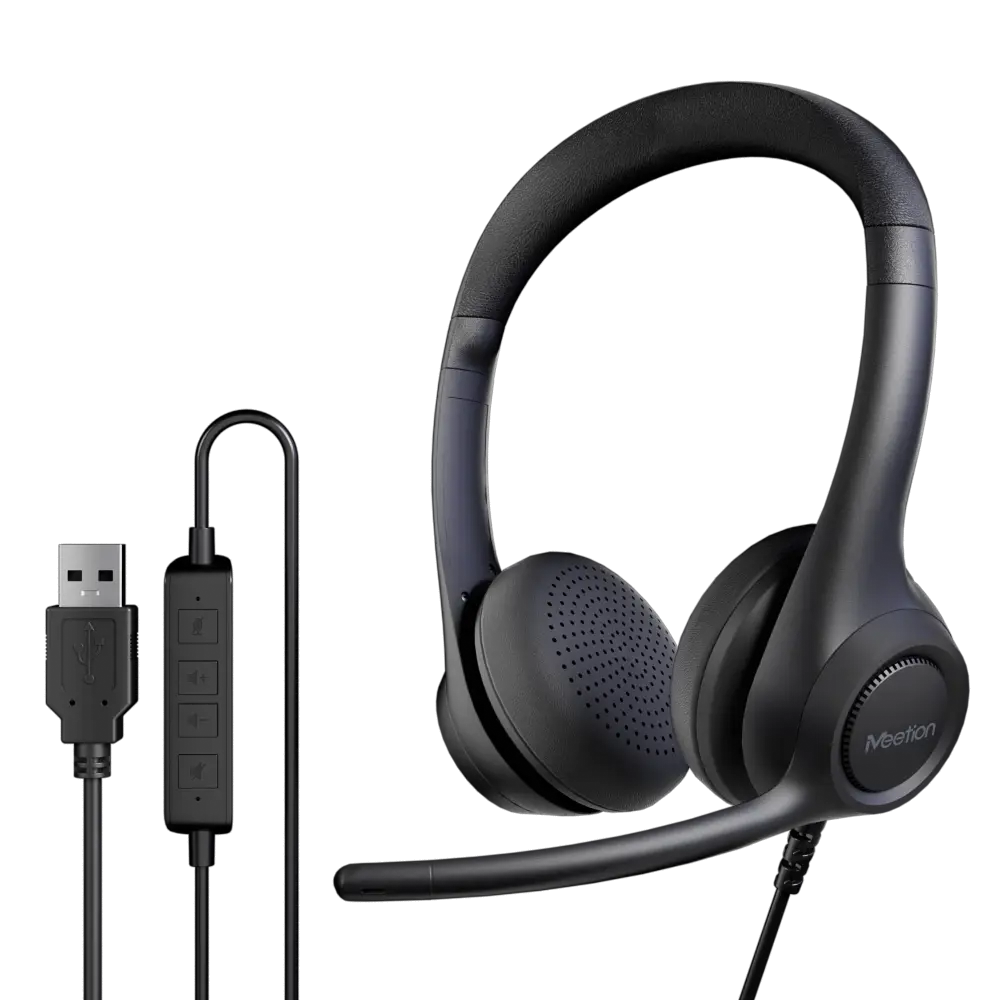 USB Wired Lightweight Telephone Headset 1
