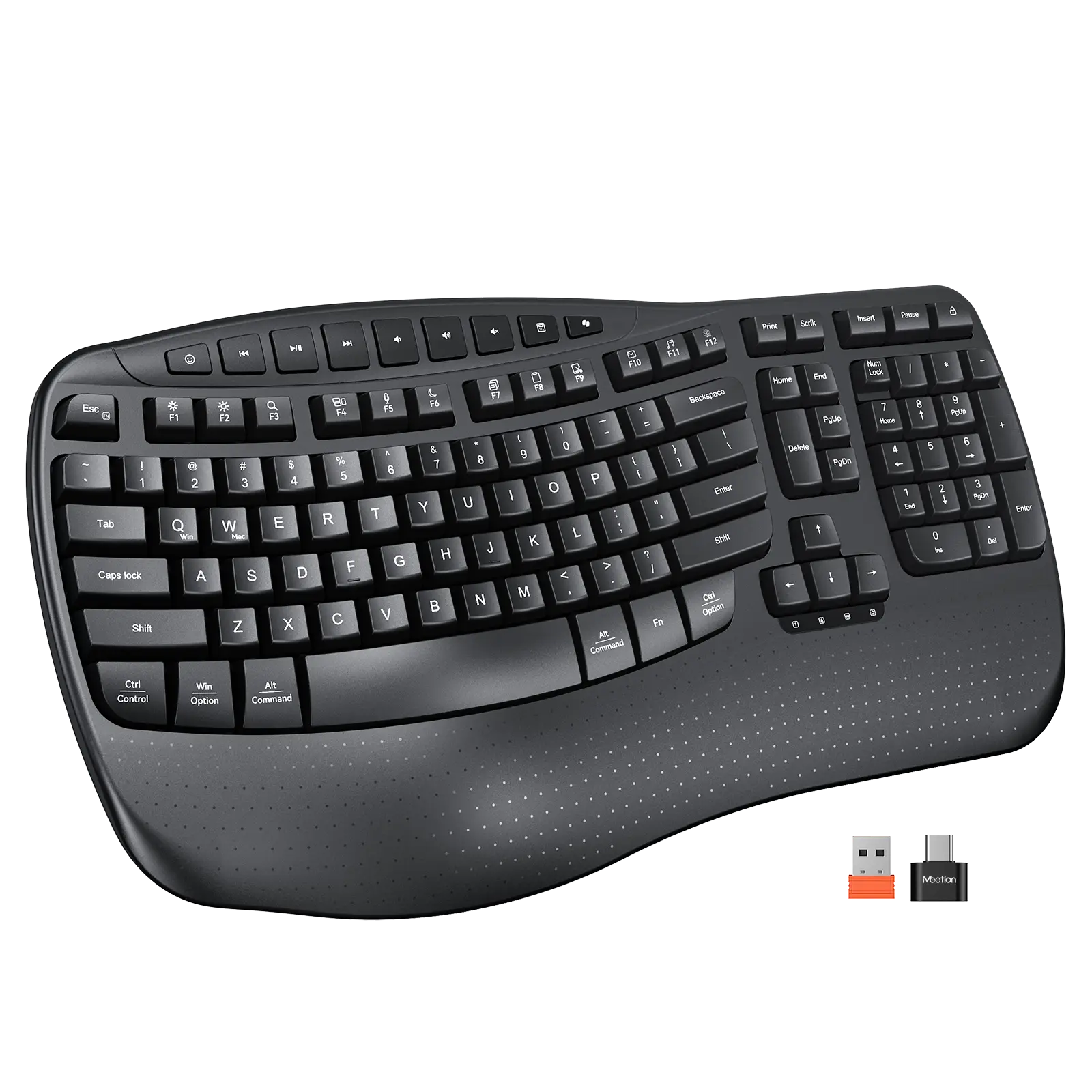 무선 인체공학적 웨이브 키 키보드 1