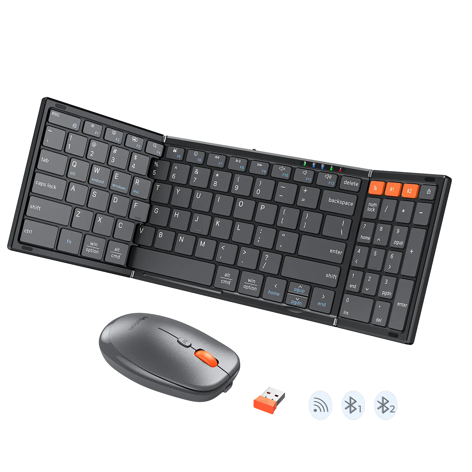 Foldable Wireless Keyboard and Mouse Combo 1
