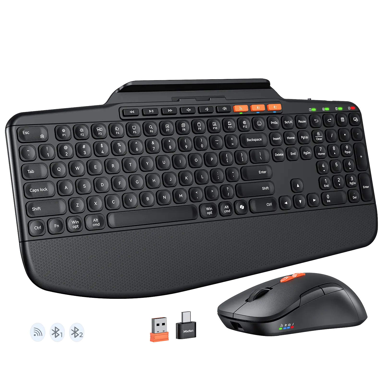 Ergonomic Wireless Keyboard Mouse Combo 1