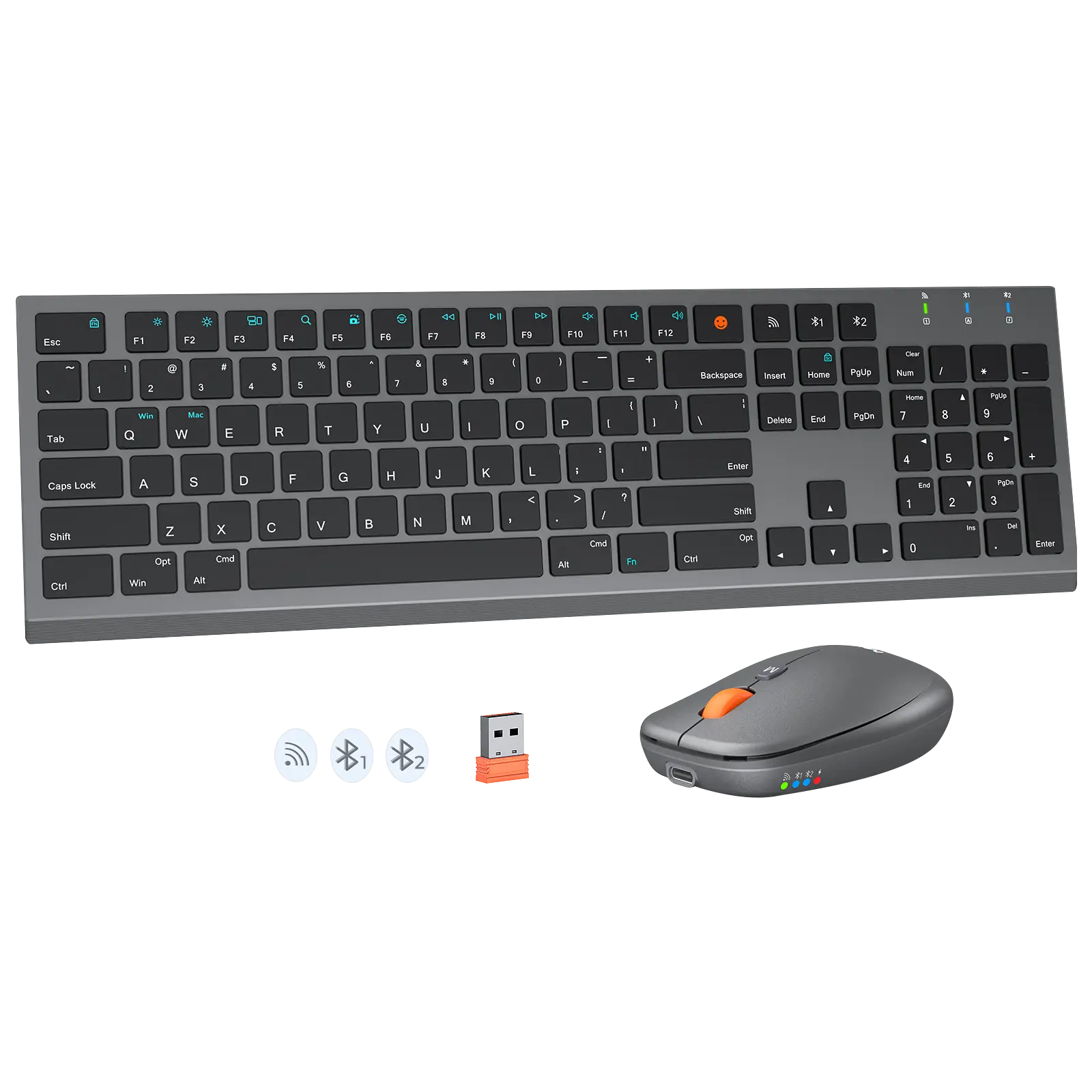 Rechargeable Bluetooth Keyboard and Mouse Combo 1